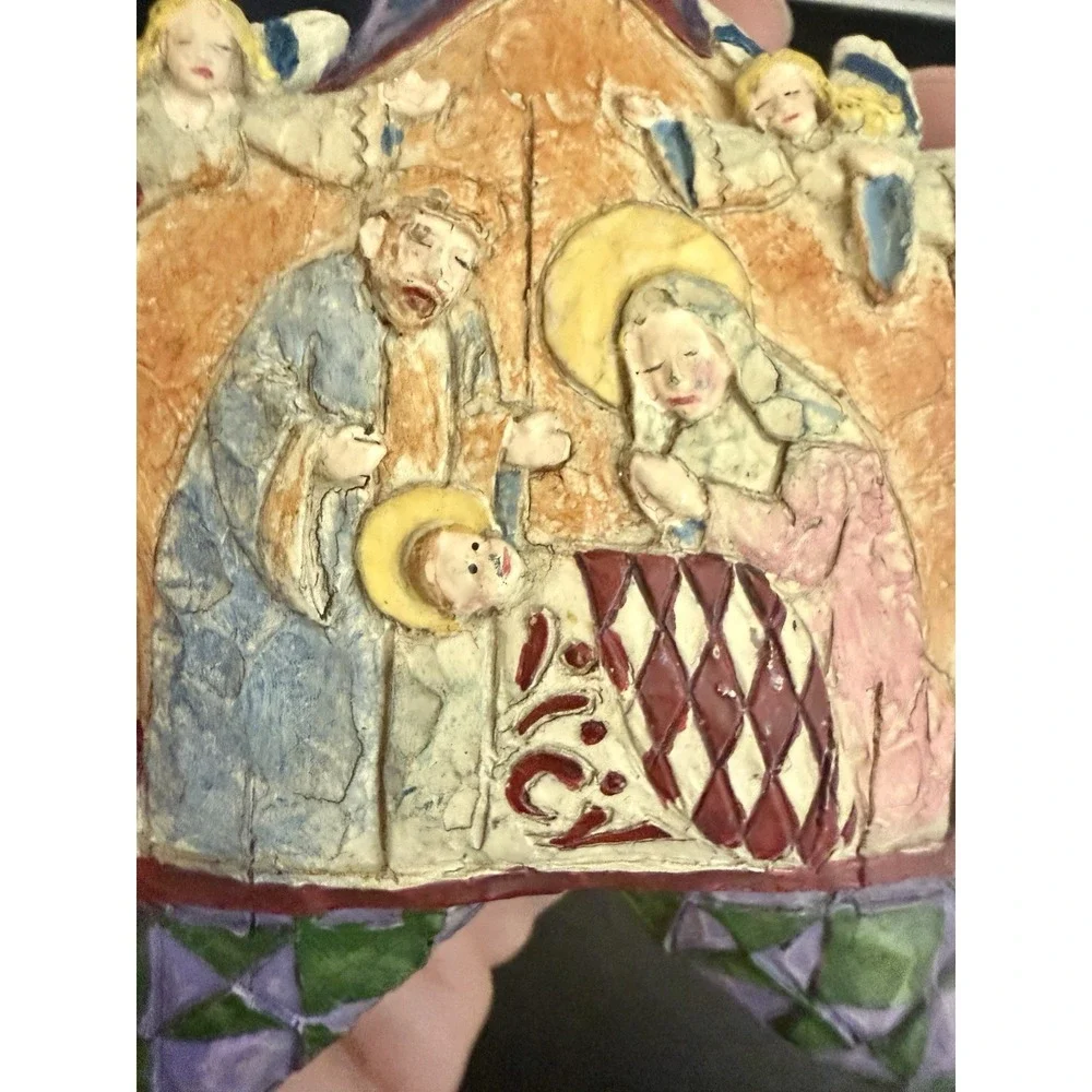 JIM SHORE Heartwood Creek Nativity Christmas Star Tree Ornament Decoration